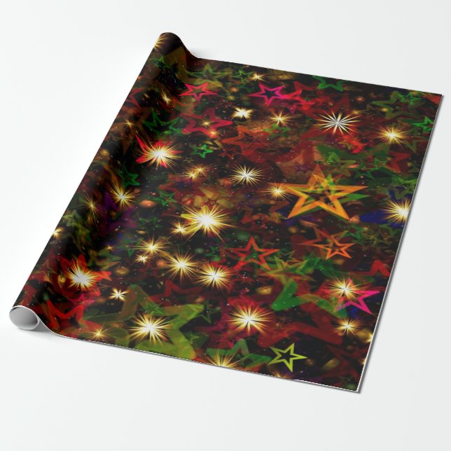 Papel De Regalo Christmas Lights (Desenrollado)