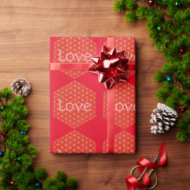 Papel De Regalo Christmas love flower of life Geschenkpapier