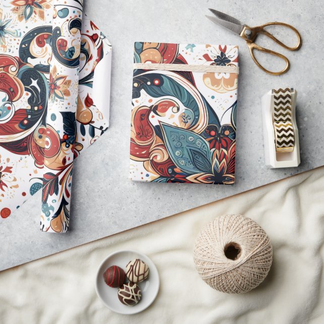 Papel De Regalo Christmas Motifs (Artesanía)