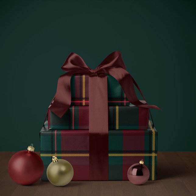 Papel De Regalo Christmas plaid classic holiday simple (Subido por el creador)
