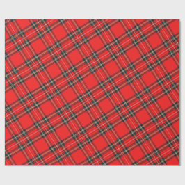 Papel De Regalo Christmas Plaid Pattern Wrapping Paper
