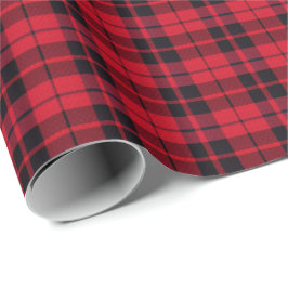 Papel De Regalo Christmas Plaid Pattern Wrapping Paper
