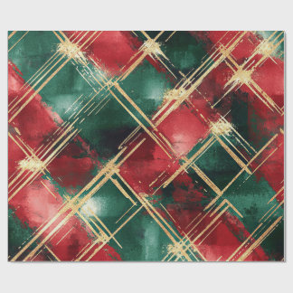 Papel De Regalo Christmas Plaid wrapping paper