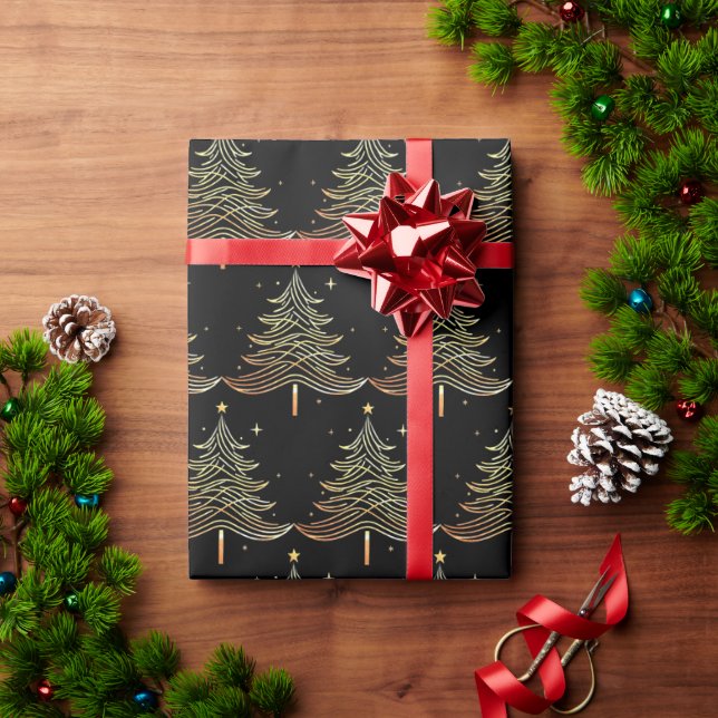 Papel De Regalo Christmas tree gift wrap (Regalo de vacaciones)
