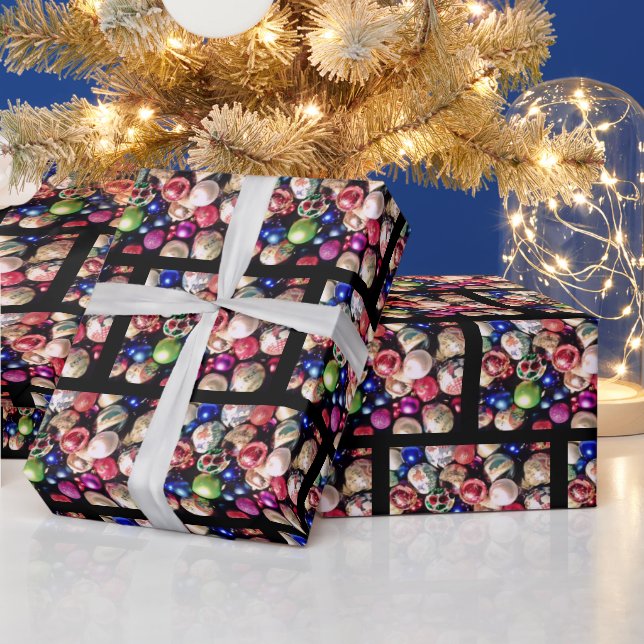 Papel De Regalo CHRISTMAS TREE ORNAMENTS wrapping paper (Vacaciones)