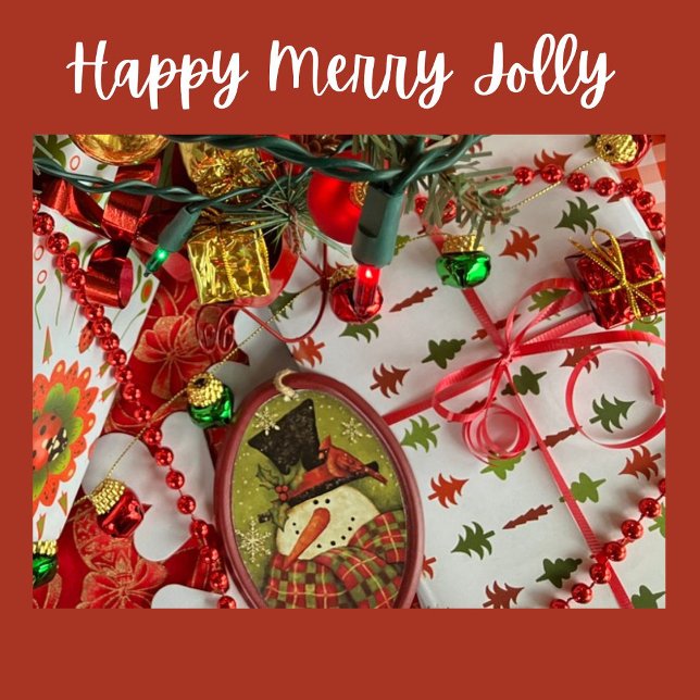 Papel De Regalo Christmas Trees Red and Green on White (Subido por el creador)