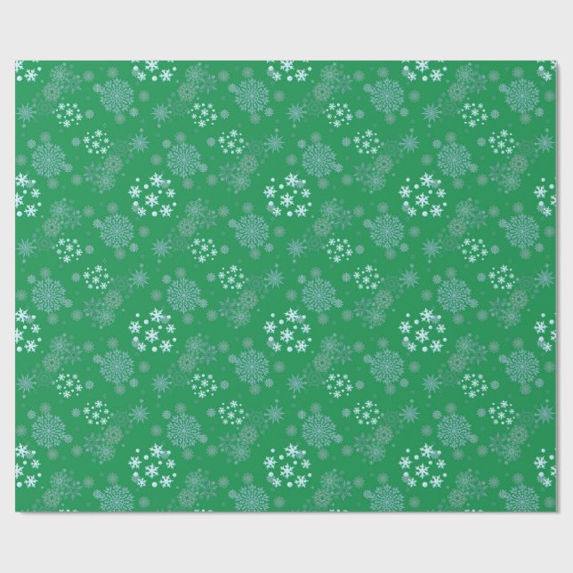 Papel De Regalo Christmas Winter Hanukkah Snowflake design  (Superficie plana)