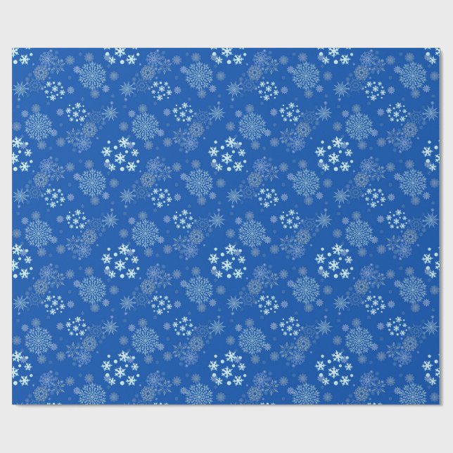 Papel De Regalo Christmas Winter Hanukkah Snowflake design  (Superficie plana)