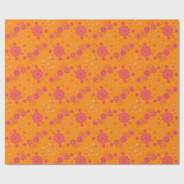 Papel De Regalo Christmas Winter Hanukkah Snowflake design  (Superficie plana)