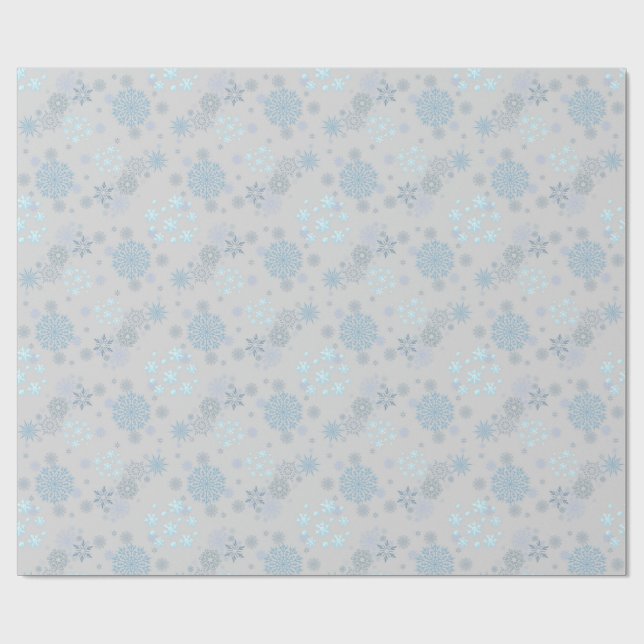 Papel De Regalo Christmas Winter Hanukkah Snowflake design (Superficie plana)