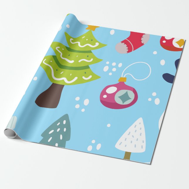 Papel De Regalo Christmas wrapping paper (Desenrollado)