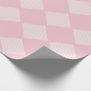 Papel De Regalo Chupinada minimalista de lunares rosas y verdes pa