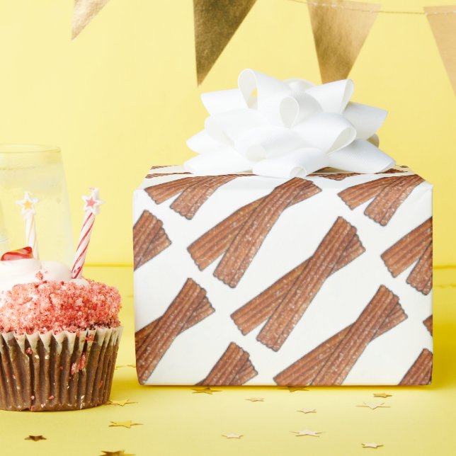 Papel De Regalo Churro español pasta frita (Fiesta de cumpleaños )
