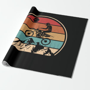 Papel De Regalo Ciclismo de montaña Vintage MTB cuesta abajo