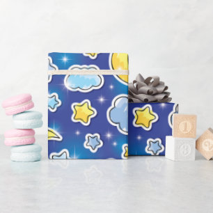 Papel de regalo Cielo Azul Celestial