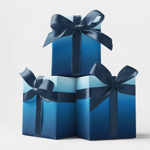 Papel De Regalo Cielo Azur a Azul Océano Ombre