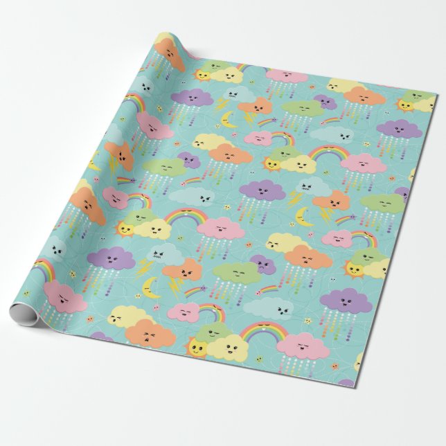 Papel De Regalo Cielo lindo (Desenrollado)