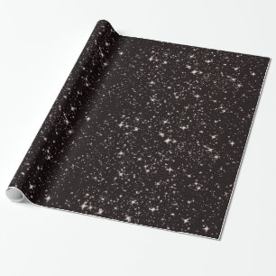 Papel De Regalo Cielo negro estrellado
