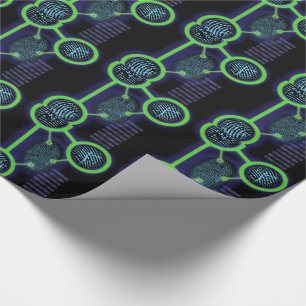 Papel De Regalo Ciencia de identificación de huellas digitales