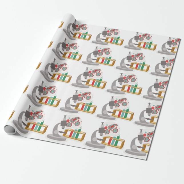 Papel De Regalo Ciencias de la biología (Desenrollado)