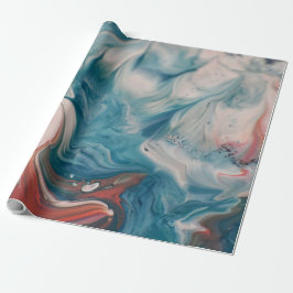 Papel De Regalo Cierre de foto de Water Marbling Paint