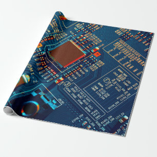Papel De Regalo Cierre de la tarjeta de circuito electrónico. elec
