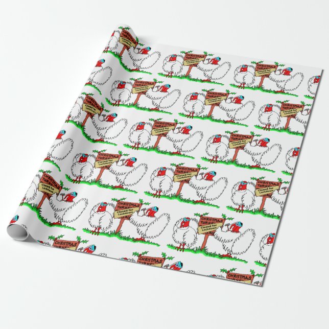 Papel De Regalo Cierre de pavo de Navidad Cartoons (Desenrollado)