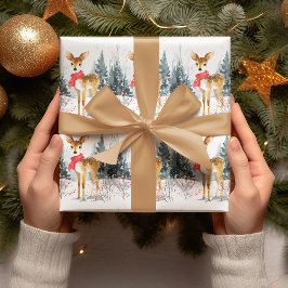 Papel de regalo Ciervo Caprichoso de Navidad
