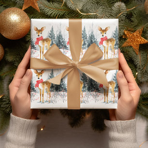 Papel de regalo Ciervo Caprichoso de Navidad