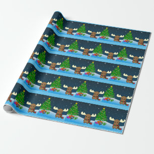 Papel De Regalo Ciervos lindos