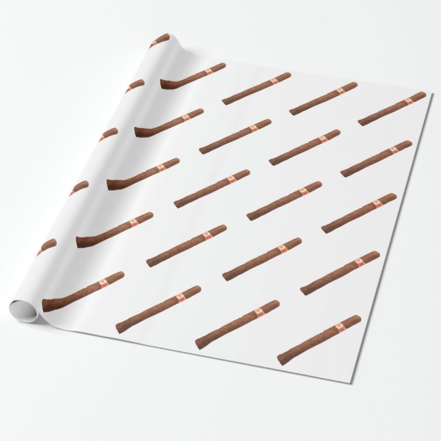Papel De Regalo Cigarro cubano (Desenrollado)