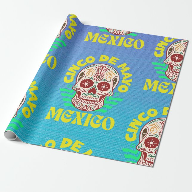 Papel De Regalo Cinco de Mayo (Desenrollado)