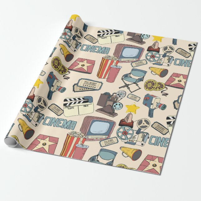 Papel De Regalo Cine (Desenrollado)