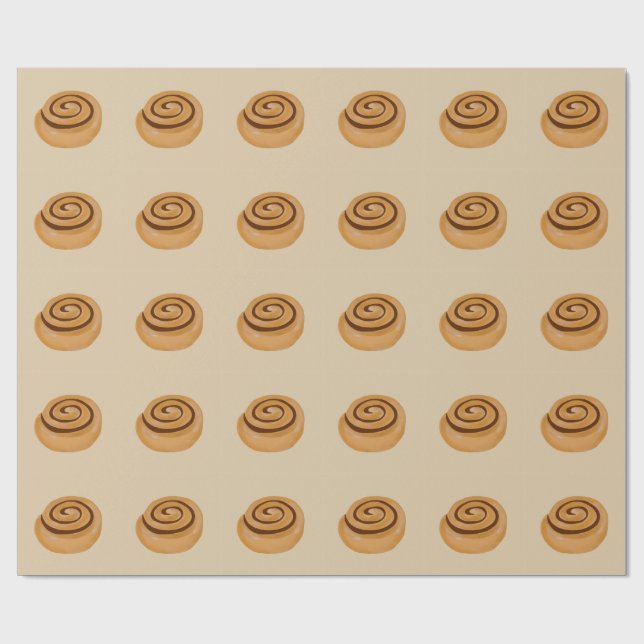 Papel De Regalo Cinnamon Roll (Superficie plana)