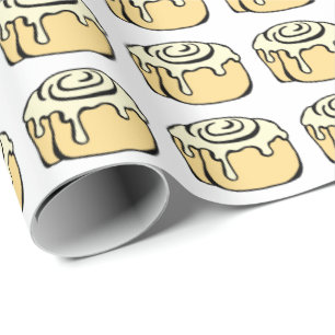 Papel De Regalo Cinnamon Roll Honey Bun Cute Funny Personalizado