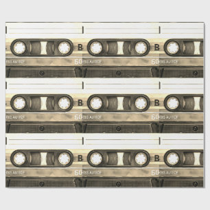Papel De Regalo Cinta de casete compacto antigua retro vintage