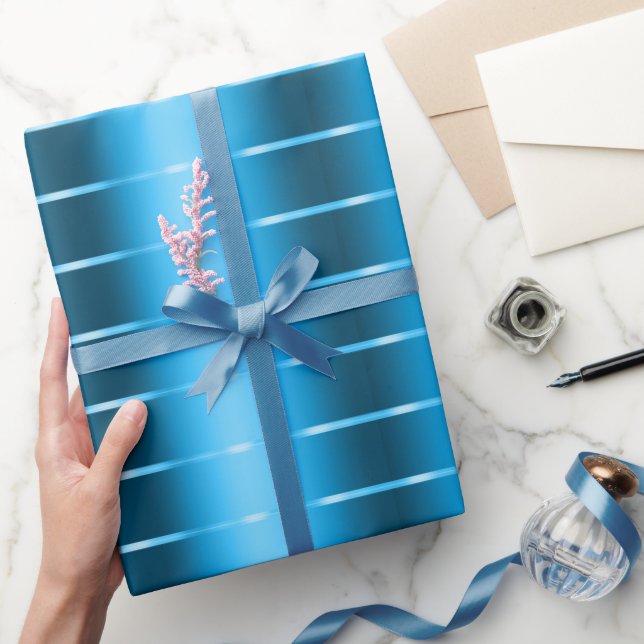 Papel De Regalo Cinta de lazo azul real para despedida de soltera (Regalar)