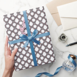 Papel De Regalo Cinta de lazo de cuadros escoceses de acuarela
