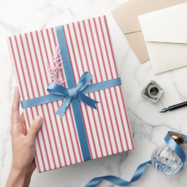 Papel De Regalo Cinta de raya carmesí
