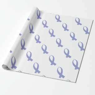 Papel De Regalo Cinta de sensibilización (Periwinkle)