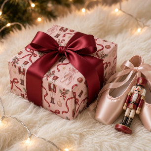 Papel De Regalo Cinta de zapatos de punta de ballet de cascanueces