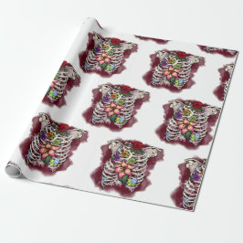 Papel De Regalo Cinta Floral de acuarela