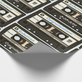 Papel De Regalo Cinta Mixta Personalizada con Nombre y Ocasión