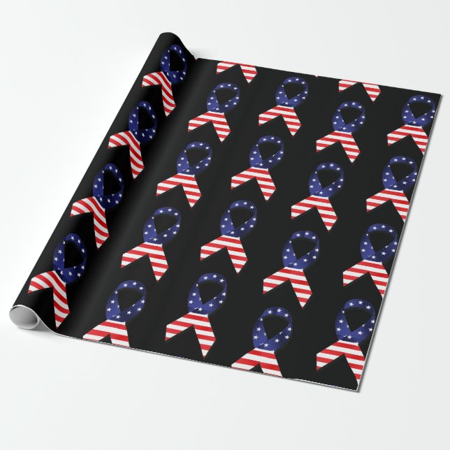 Papel De Regalo Cinta USA (Desenrollado)