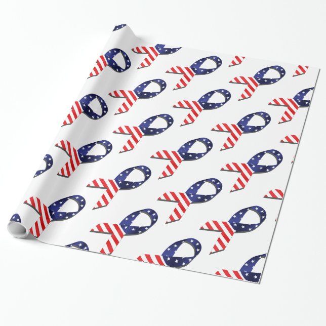 Papel De Regalo Cinta USA (Desenrollado)