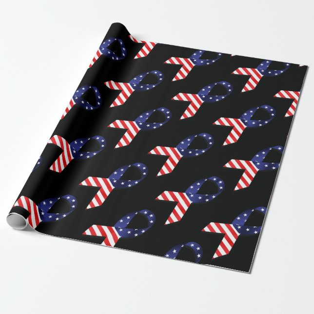 Papel De Regalo Cinta USA (Desenrollado)