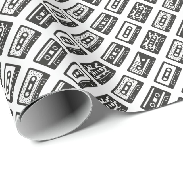 Papel De Regalo Cintas de Casete (Esquina del rollo)