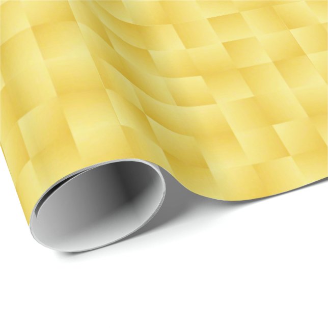 Papel De Regalo Cintas de raso - Mostaza dorado (Esquina del rollo)