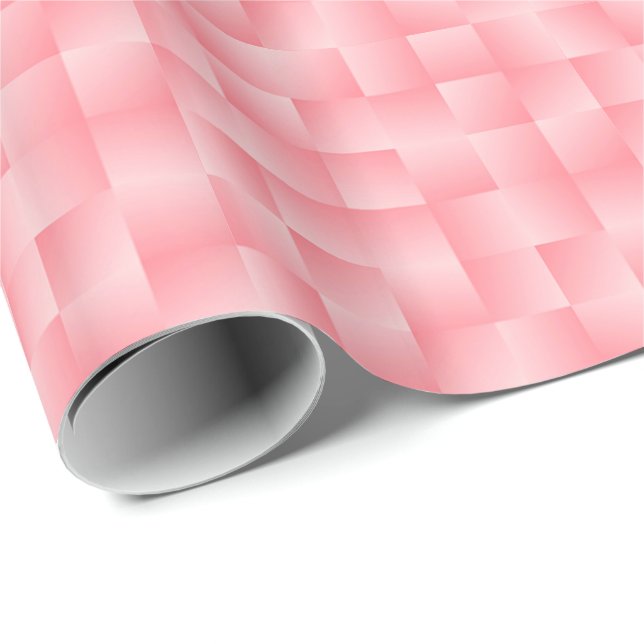 Papel De Regalo Cintas de raso - rosa concha (Esquina del rollo)