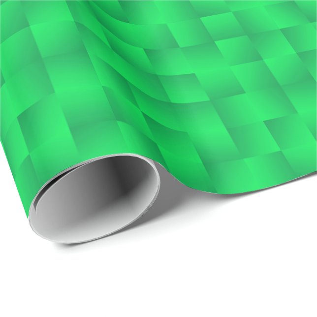 Papel De Regalo Cintas de raso - verde esmeralda (Esquina del rollo)